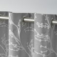 thumbnail image 5 of Exclusive Home Kilberry Woven Room Darkening Blackout Grommet Top Curtain Panel Pair, 52"x63", Ash Grey, 5 of 6