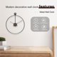 thumbnail image 3 of Reloj de pared Zulema Nordico Decorativo Redondo Negro, 3 of 6