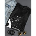 thumbnail image 3 of Dreaming Of Music Girl T-shirt Women's -SmartPrintsInk Designs, 3 of 4