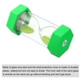 thumbnail image 3 of Uxcell 1 Minute Sand Timer, Hexagon Small Sandy Clock, Count Down Sand Glass Green, 3 of 5
