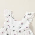 thumbnail image 5 of MAMAMI Kids Baby Girls Summer Boho Dress Sleeveless Floral Ruffle Toddler Girls Beach Sundress, 5 of 8