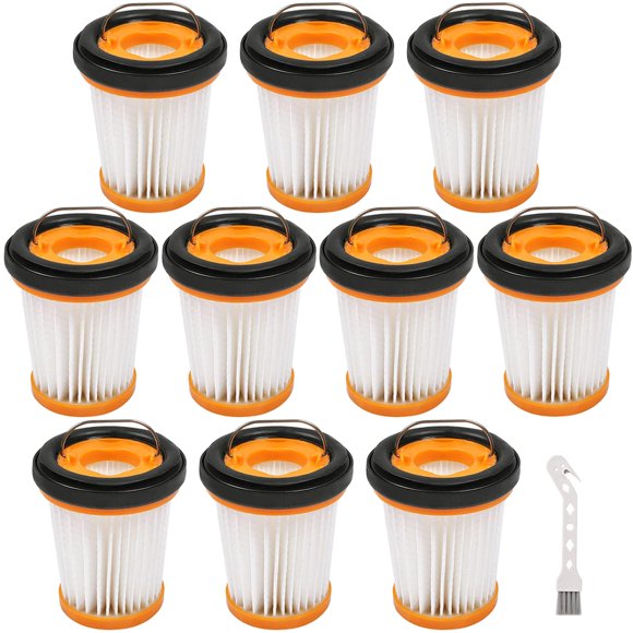 Paquete De 10 Filtros De Vacío Wv201Bk De Repuesto Para Aspiradora De Mano Inalámbrica Shark Wandvac Ion W1 S87 Wv200 Wv201 Wv205 Wv220 Paquete De 10 Filtros De Vacío En Comparación Con La Pieza # Xhf