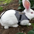 thumbnail image 3 of Rabbit Vest Adjustable Cute Bunny Vest Rabbit Harness Pet Harness with Leash, 3 of 10