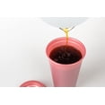 thumbnail image 4 of Vaso para café con Tapa | Vaso Cafetero de plástico de 16 Oz. | Vaso reusable tipo termo para café, té y agua | Libre de BPA | Paquete de 100 vasos color Plata, 4 of 6