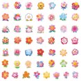 thumbnail image 3 of Pegatinas Kawaii Flower, 50 unidades, de vinilo impermeable para decoración, 3 of 3