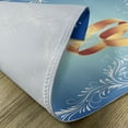 thumbnail image 5 of Ambesonne Blue Place Mats Set of 4, Ornament Frame Doves Rings, Standard Size, Blue White Pale Caramel, 5 of 6