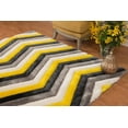 thumbnail image 2 of United Weavers Finesse Area Rug 2100 21212 Mellow Yellow Chevrons Rows 5' 3" x 7' 2" Rectangle, 2 of 3