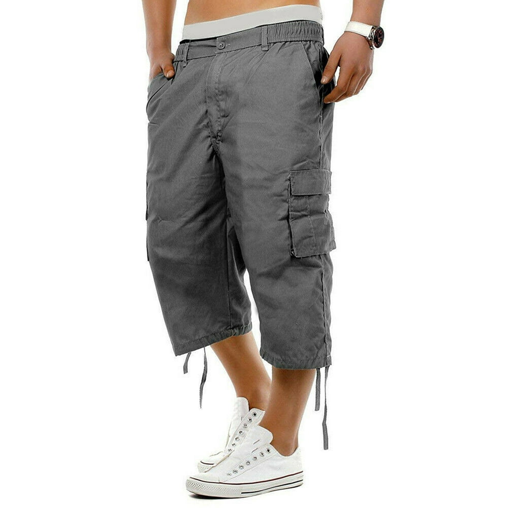 Mersariphy - MERSARIPHY Men's Cargo Capri Pants - Walmart.com - Walmart.com