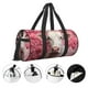 thumbnail image 3 of Easygdp Flower White Cow Bolsa de Viaje, Bolsa de Mano, Bolsa de Gimnasio, Bolsa de Equipaje para Viaje, 3 of 6