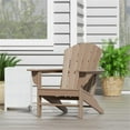 thumbnail image 2 of Portside Classic Outdoor Adirondack Chair in Weathered Wood, 2 of 7
