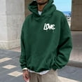 thumbnail image 2 of Vedolay Mens Hoodies Pullover 2023 Men's Loose Soft Long Sleeve Pullover Tops Shirts Green,S, 2 of 5