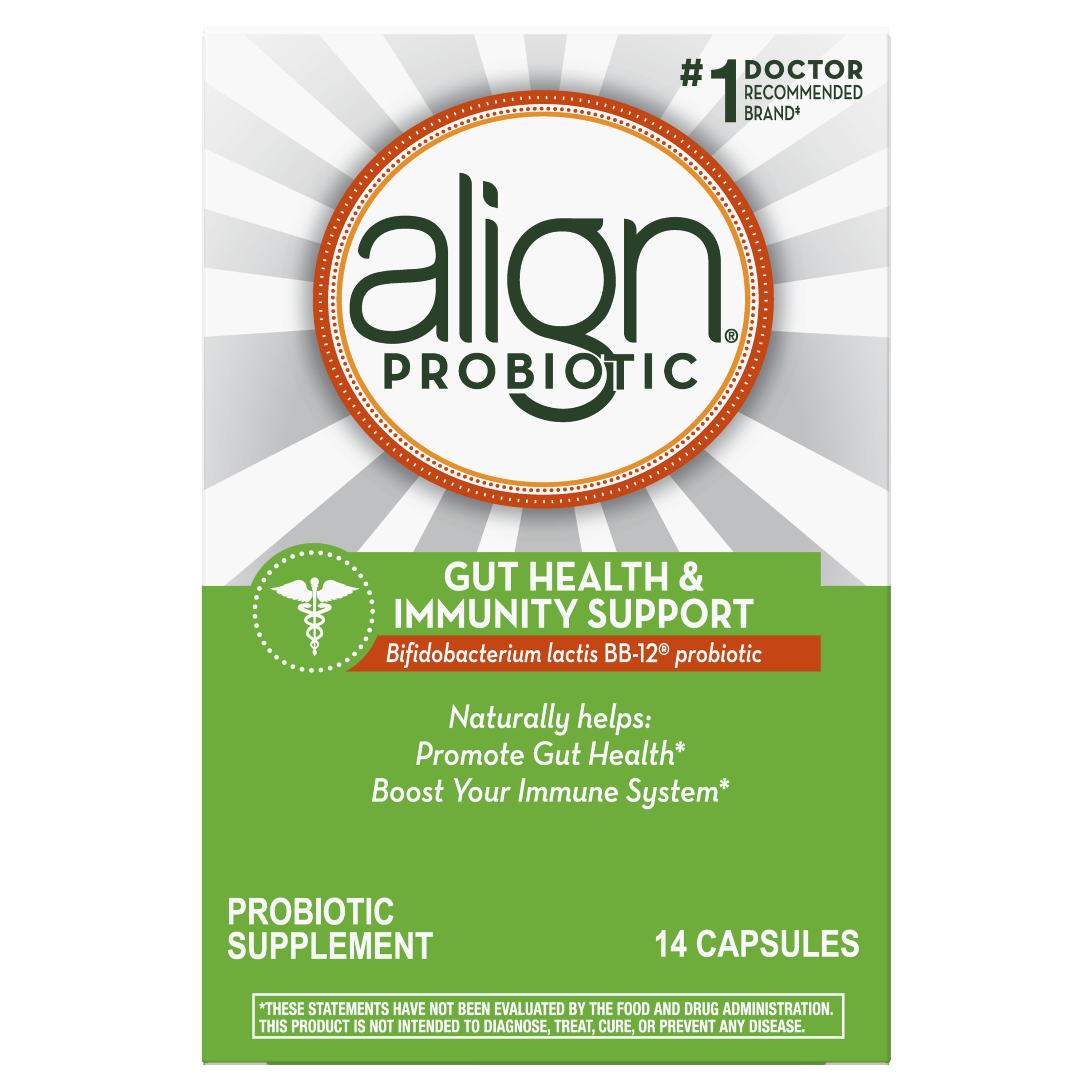 Align Probiotics Supplement Capsules, Gut Health & Immunity, 14 ct
