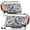 Chrome, variant on For 2009 2010 2011 Honda Pilot Halogen Headlights Assembly Pair W/BULBS