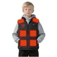 thumbnail image 3 of Feancey Kids Heating Vest USB Rechargeable 13 Zones Heated Vests for Boys and Girls Christmas Reindeer Print Sleeveless Puffer Jackets with Pockets Black 16 Years, 3 of 10