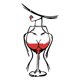 thumbnail image 3 of Escultura de pared de de vino para colgar en pared, de metal, coleccionable, para chimenea, pasillo, regalo decorativo, manualidades, adorno, 3 of 9