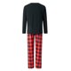 thumbnail image 5 of Conjuntos de pijamas familiares a juego de Navidad Meihuid, pijamas familiares con parte superior y pantalones, ropa de dormir, 5 of 8