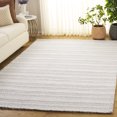 thumbnail image 2 of SAFAVIEH Marbella Wilfreda Striped Area Rug, Ivory, 6' x 6' Square, 2 of 10