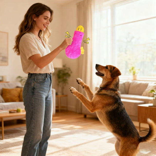 BotaniNest Interactive Squeaky For Molar With Oral Care Function Filling Great For Relieving Anxiety & Strengthening Owner & Bond