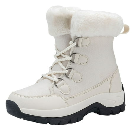 

Slip On Warm Snow Boot Sneakers Hike Shoes for Hiking Walking Outdoor Unisex Wide Toe Box Ankle Booties Minimalist Winter Thermal Shoes Women s Winter Barefoot Hiking Boots