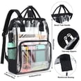 thumbnail image 4 of Mochila Yusudan Heavy Duty de plástico PVC transparente negro, 4 of 6