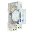 thumbnail image 3 of Time Switch Transparent 24h Mechanical Timer Switch with Battery for Electrical System AC 220‑240V, 3 of 14