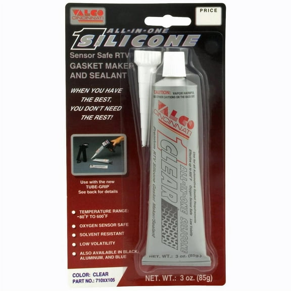 Valco Cincinnati 710XX105 All-in-One Silicone, Clear, 3 oz