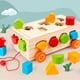 thumbnail image 3 of Juguetes de coche de clasificación de madera Juguetes a juego de colores, los mejores regalos, apilador, rompecabezas, juguetes para niños y niñas (forma), 3 of 5