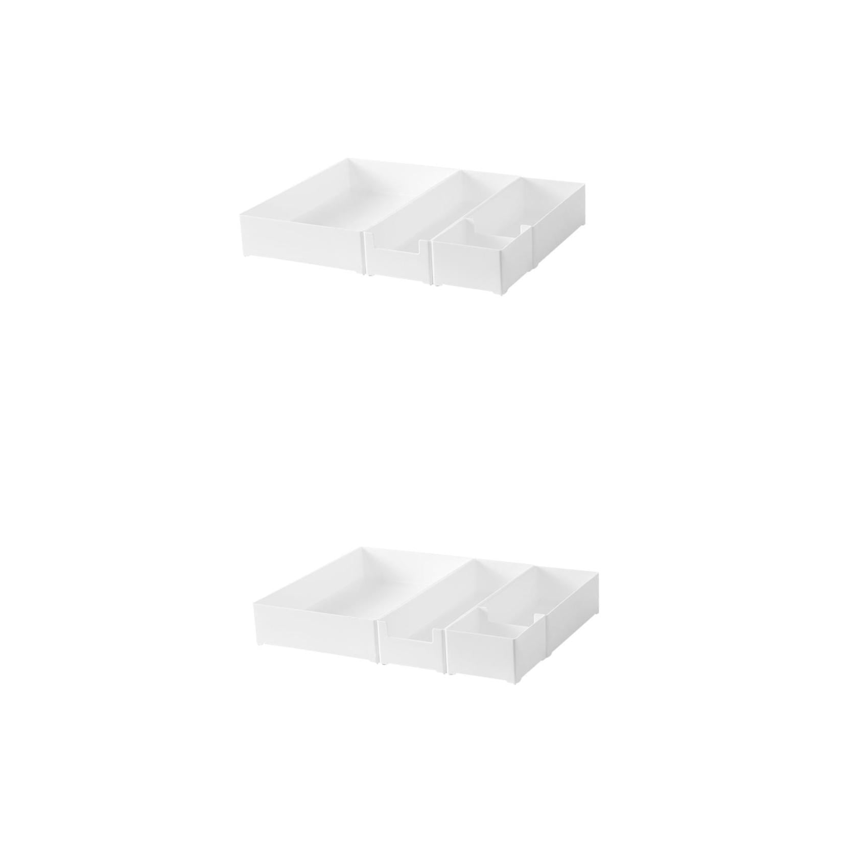 OUNONA 8 pcs  Kitchen Drawer Organizer Silverware Organizer Utensil Holder Cutlery Tray Drawer Dividers Flatware Organizer