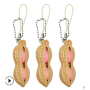 Lizxun Peanut Shaped Decompression Toy, Stress Relief Squeezing Fidget Game