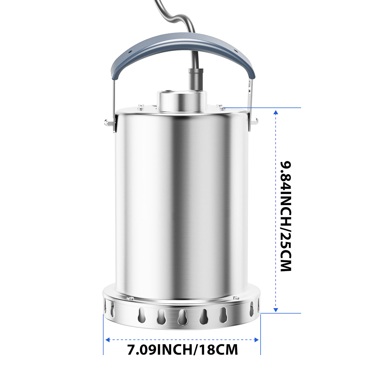 Sump Pump Submersible Water Pump 1.2HP 4500GPH Stainless Steel Portable Water Transfer Pump Electric for Pool Draining Hot Tub Basement Utility Pumps
