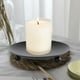 thumbnail image 4 of Bandeja portavelas de hierro negra de 2 piezas, base para velas aromáticas de regalo, accesorios para velas para decoración de bodas y Navidad, 4 of 6