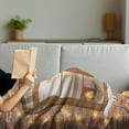thumbnail image 3 of Christmas Soft Flannel Fleece Blanket, View Through a Window on the Interior of a Christmas Living Room and a Fireplace, Cozy Plush for Indoor and Outdoor Use, 70" x 90", Multicolor, by Ambesonne, 3 of 5