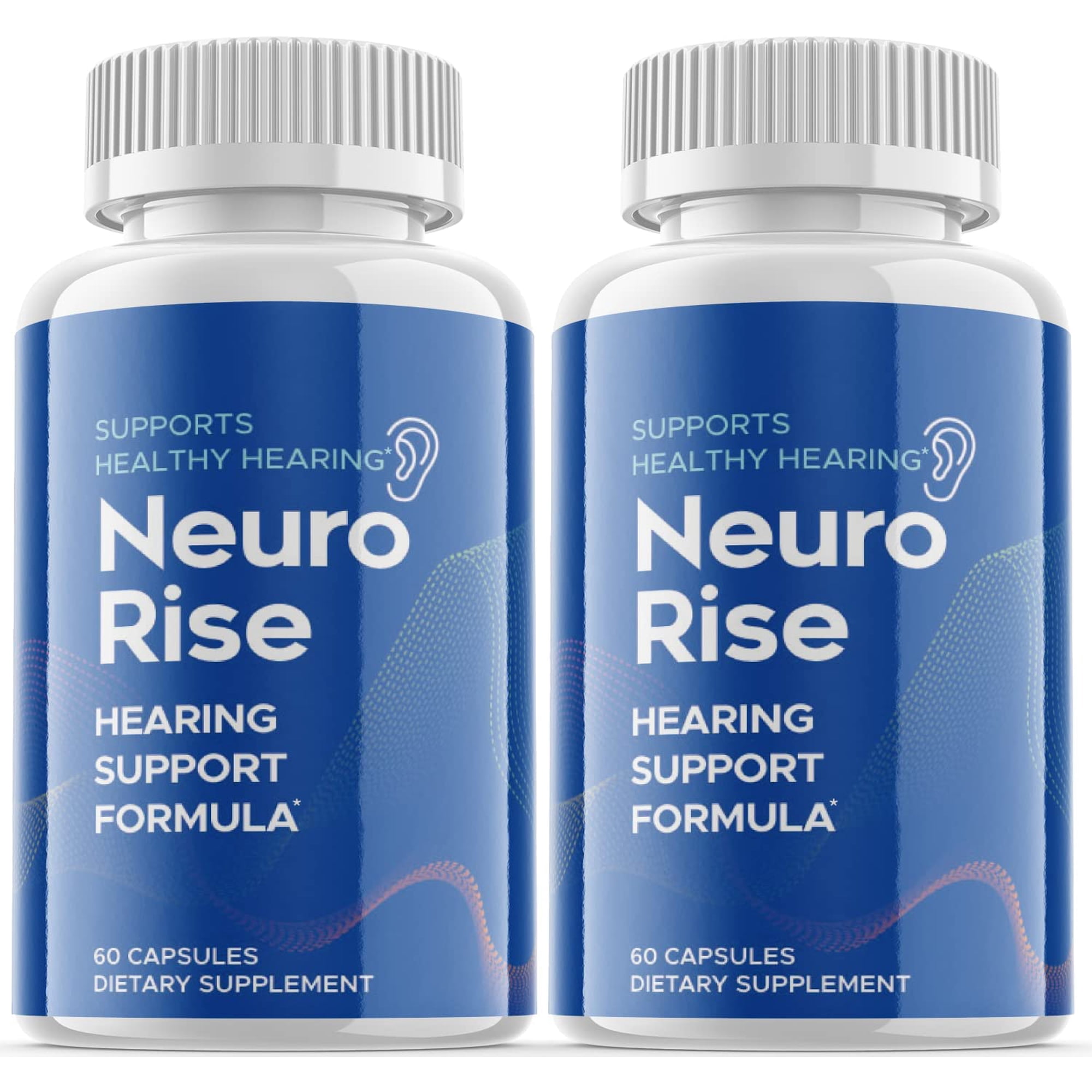 (2 Pack) Neuro Rise - Dietary Supplement for Hearing - Tinnitus Support for Healthy Middle and Inner Ear Structures, Including Cilia, Nerves and Blood Supply - 120 Capsules