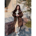 thumbnail image 3 of Abrigos de invierno para mujer 2024 nuevos de punto con solapa grande, plumón de pato blanco grueso y cálido, chaquetas de plumón grandes, chaqueta de mujer, ropa de abrigo grande, 3 of 5