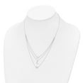 thumbnail image 3 of Finest Gold Sterling Silver Rhodium-Plated Heart, Moon, Star with 2 in. Extension Necklace, 3 of 4