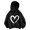 Black, variant on GobdXE Solid Cotton Blend Girls Pullover Hoodie Long Sleeve Hand Drawn Heart Graphic Casual Oversized Children Sweatshirt,7-8 Years(Black)
