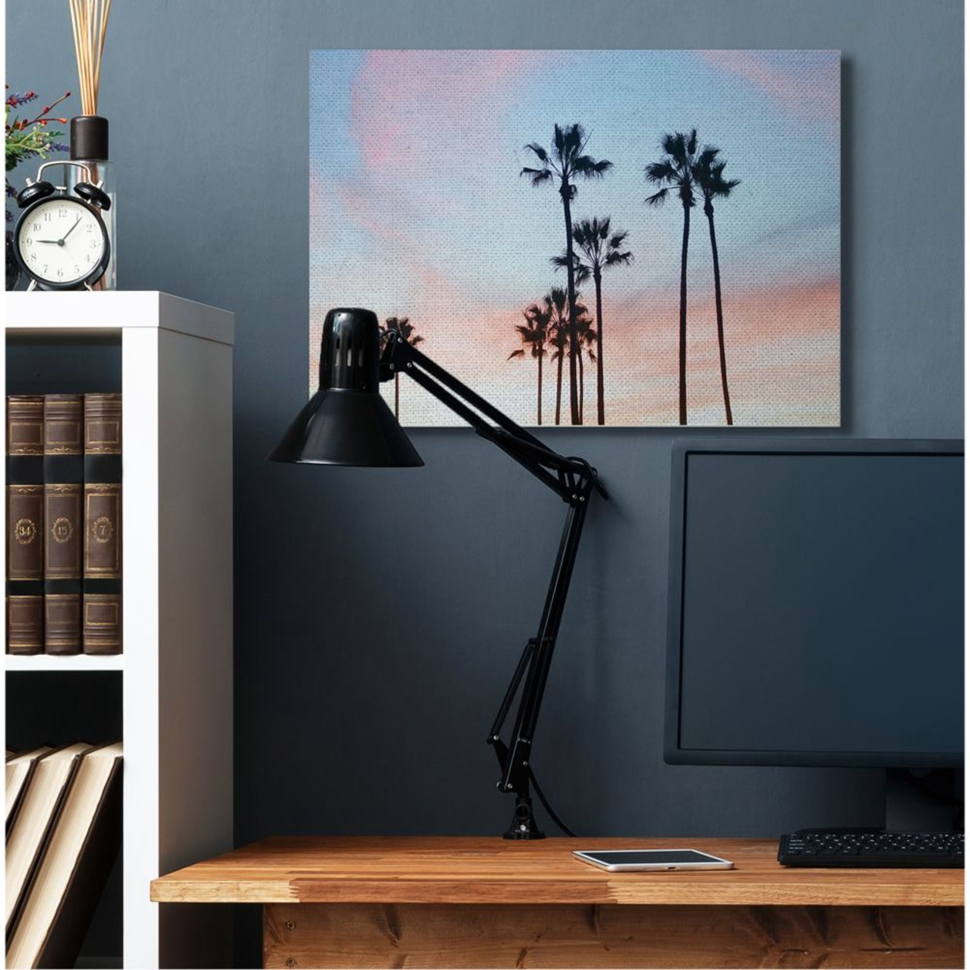 Stupell Industries Sunset Sky with Palm Tree Silhouettes Design by Unsplash, 30" x 40"