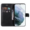 thumbnail image 4 of Nalacover Wallet Case for Samsung Galaxy S23 Ultra, Card Slots Holder Magnetic Clasp Premium Luxury PU Leather Flip Folio Cover with Kickstand Wrist Strap Soft Silicone Shockproof Case,Black, 4 of 7