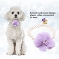 thumbnail image 4 of Collar De Perro Con Flor De Perlas Con Campana, Collar Elástico Ajustable Para Joyería De Cachorro, Ideal Para Uso Diario, 4 of 7