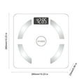 thumbnail image 2 of AZXY Weight Scale,Bathroom Scales for Body Weight,Body Weight Scales,LED Bluetooth Digital Scale 500lbs on Clearance,Smart Scale,White, 2 of 9