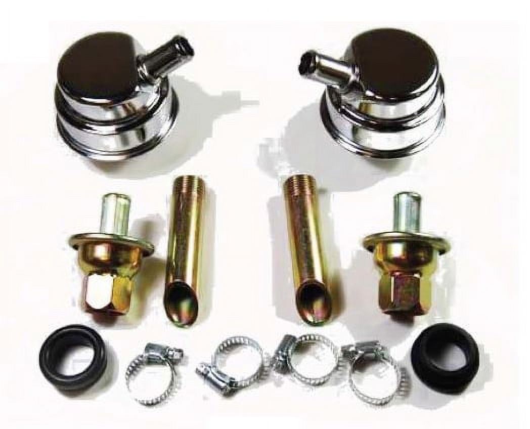 Racing Power R2050 Universal Crankcase Evacuation System, Chrome