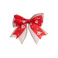 thumbnail image 2 of Christmas Tree Bows with Bells - Double Layered Fabric Bows for Gift Wrapping and Holiday Decorations, 2 of 6