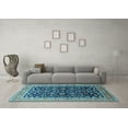 thumbnail image 3 of Ahgly Company Indoor Rectangle Oriental Light Blue Industrial Area Rugs, 2' x 3', 3 of 4