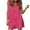 Hot Pink-01, variant on REALiKUN Women's Cotton Linen Shorts Romper Summer Loose Button Front V Neck Sleeveless Pockets Tank Jumpsuits