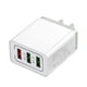 thumbnail image 1 of QC3.0 Cargador rápido de pared 3 USB multipuerto 5V / 9V / 12V Cargador inteligente para teléfono de viaje 3 puertos Enchufe de EE. UU. Sweethay DZ5231-02B, 1 of 2