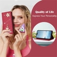 thumbnail image 7 of Leather For iPhone 13 Pro Max Case 【RFID Blocking】Ballet Girl Flip Wallet Leather Case With Card Holder Magnetic Closure  Phone Cases Cover,Red,For iPhone 13 Pro Max, 7 of 7