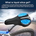 thumbnail image 5 of Blue Bicycle Saddle Silicon Bike Mat Comfortable Cushion, 5 of 5
