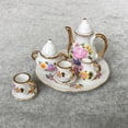 thumbnail image 4 of 8Pcs/Set 1/6 Porcelain Dining Ware Teapot Dish Miniature Dolllhouse Accessories 8pcs/set, 4 of 6
