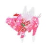 MERSARIPHY Light Christmas Pig Decoration with Wings, Striped Scarf Romantic Holiday Ornament