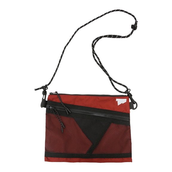 Trendy Lightweight Crossbody Bag with Reflective Strips Water Outdoor Hiking & Sports Shoulder Pack